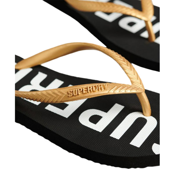 Superdry - WF310155A-M4R - code essential flip flop -  black/metallic gold