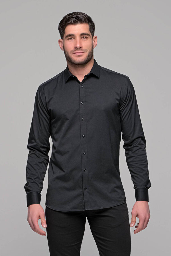 Ανδρικό πουκάμισο Ben tailor - BENT.0566 - valery ben μαύρο