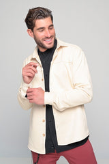 Ben tailor - BENT.0660 - alcantara shirt - beige