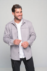 Ben tailor - BENT.0660 GREY - alcantara shirt - grey