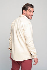 Ben tailor - BENT.0660 - alcantara shirt - beige