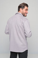 Ben tailor - BENT.0660 GREY - alcantara shirt - grey