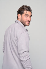 Ben tailor - BENT.0660 GREY - alcantara shirt - grey