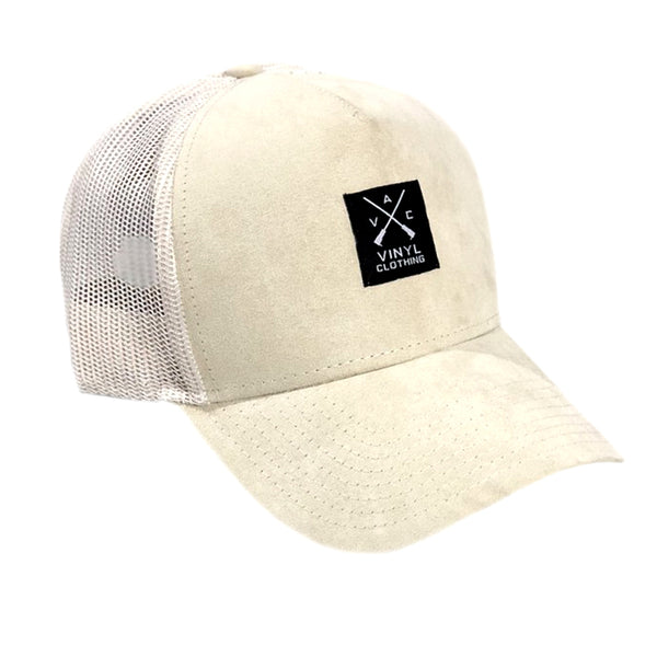 VINYL ART CLOTHING - 0115164 - BASEBALL SUEDE CAP - beige