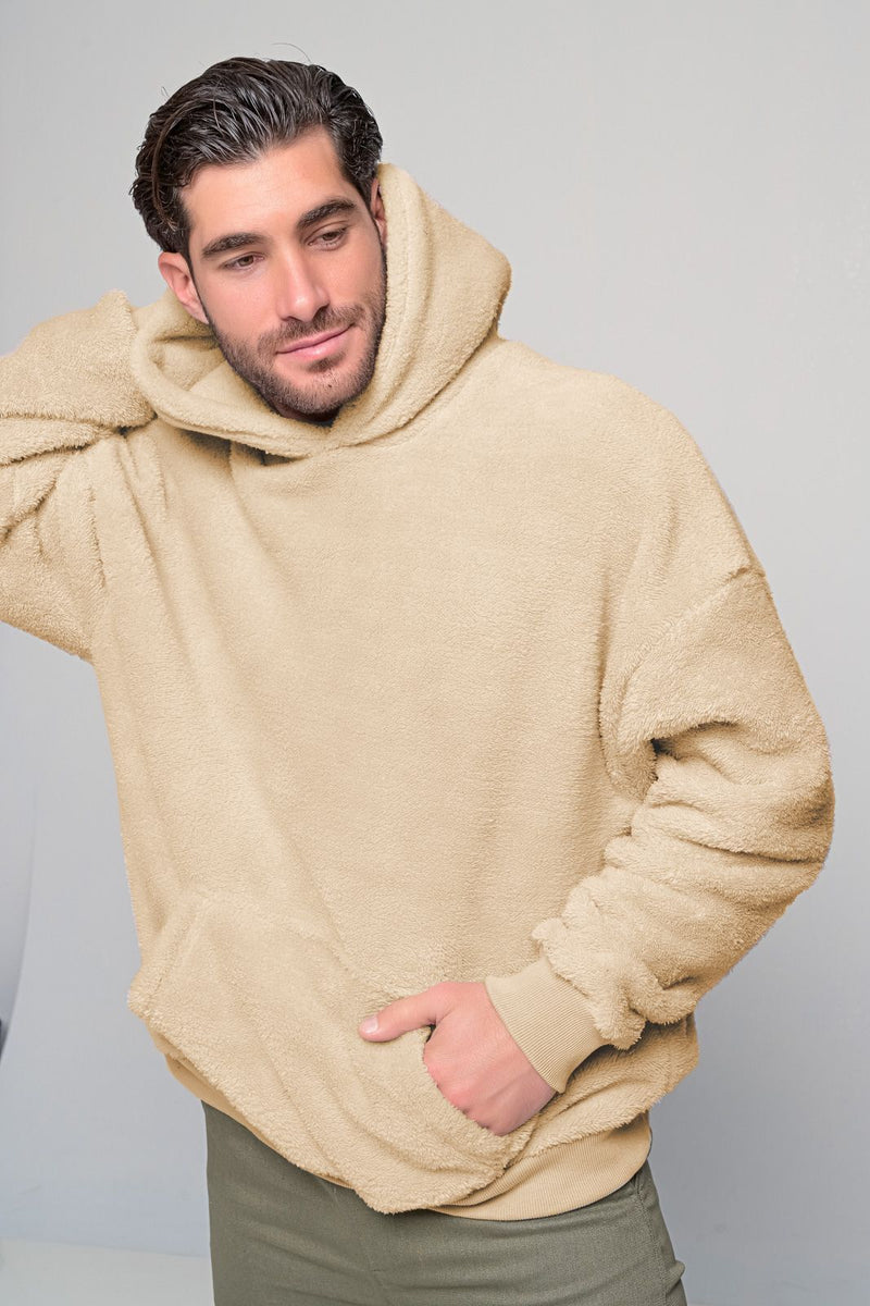 Madmext - MDXT.0986 - woodgreen hoodie - beige