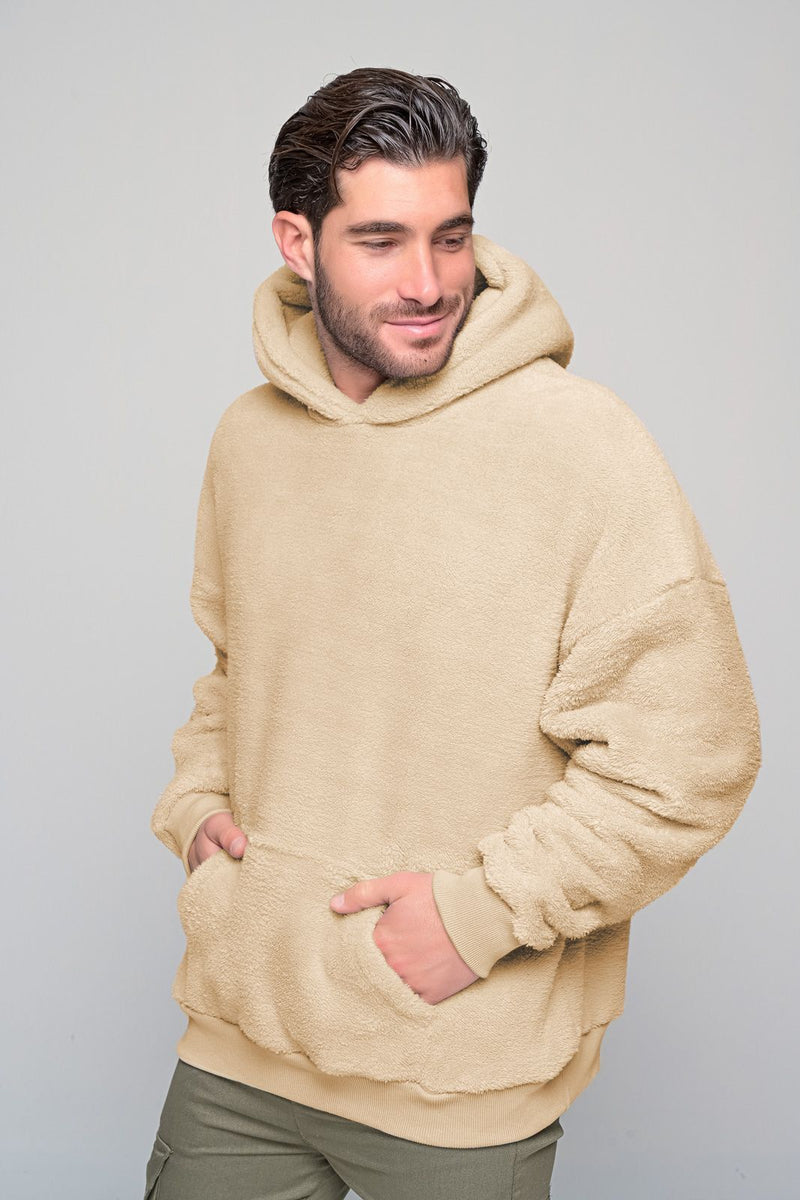 Madmext - MDXT.0986 - woodgreen hoodie - beige