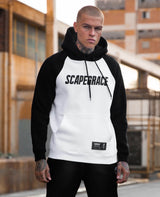 Scapegrace - SC221216 - raglan logo hoodie- white