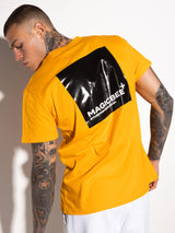Magicbee back glossy logo tee - yellow
