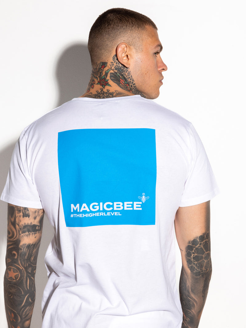Magicbee - MB2301 - back glossy logo tee - white