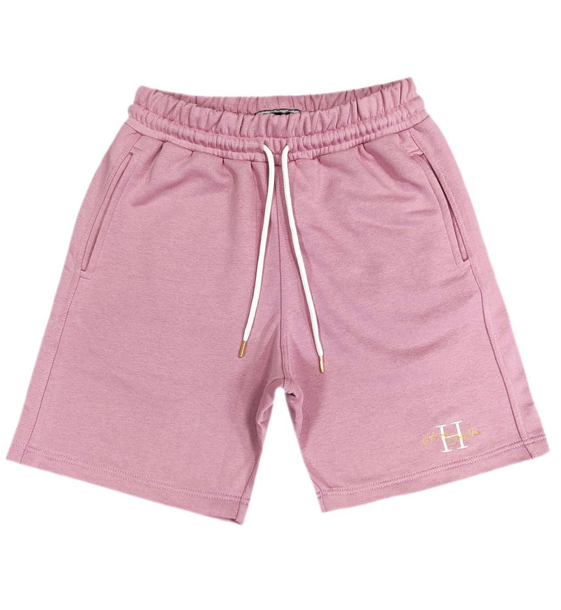 Henry clothing - 6-325- h logo shorts - pink