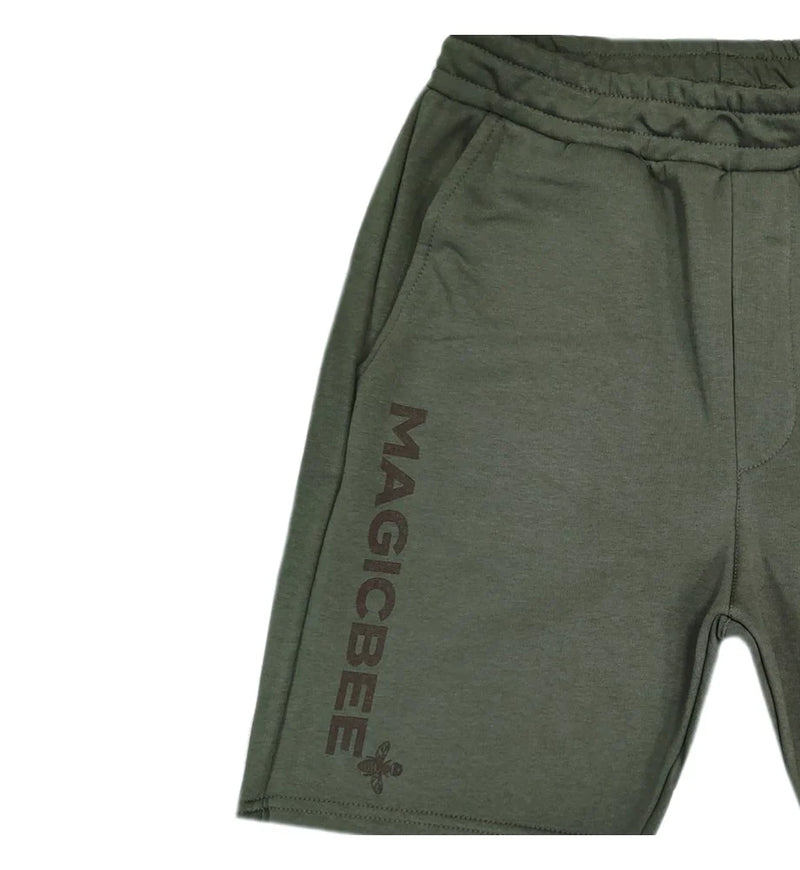 Magic bee - MB2352 - big logo shorts - khaki