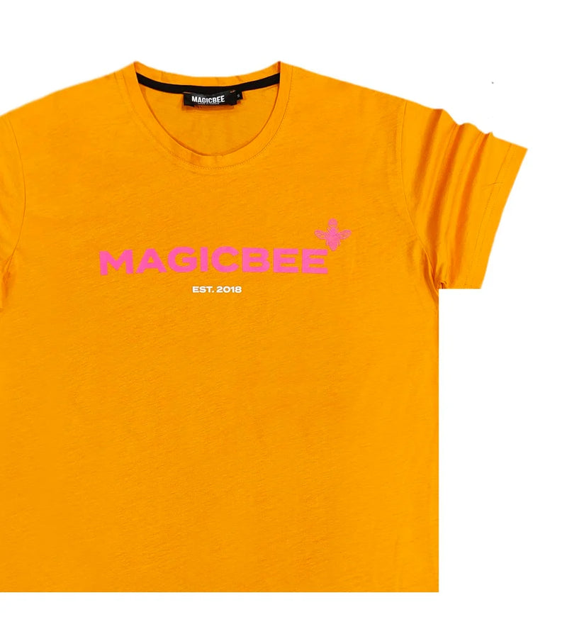 Magic bee - MB2308 - letters 2018 logo tee - yellow