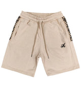 Henry clothing - 6-326 - taped shorts - beige