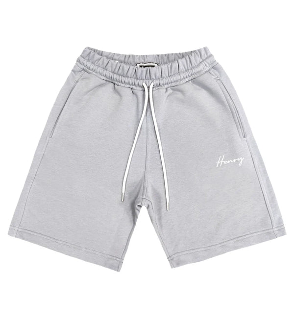 Henry clothing white logo shorts - ice